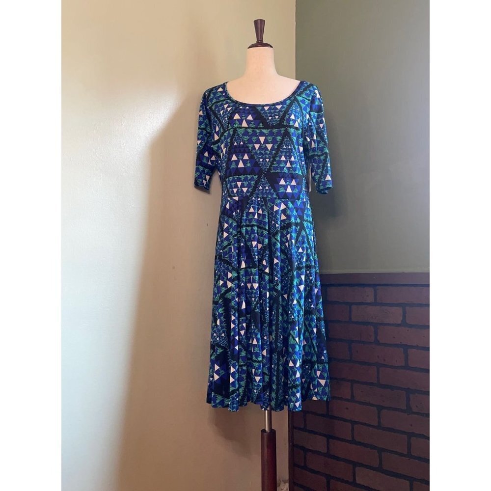 2XL‎ LuLaRoe Nicole Dress J05 63